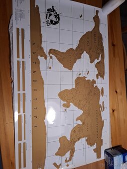 Stírací mapa světa (deluxe scratch map of the world) - 2