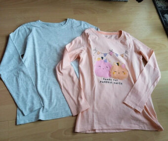 Trička s dl. rukávem vel. 134 - 2