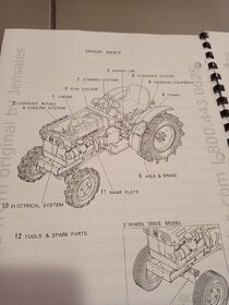 servisní manuál a seznam dílů malotraktor Mitsubishi D1300 - 2