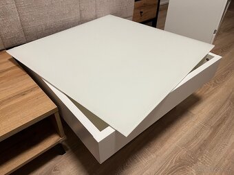 Konferenční stolek s úložným prostorem a otočnou deskou - 2