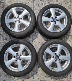 Sada kola alu disky R16 5x112 + letní pneu Dunlop 205/55/R16 - 2