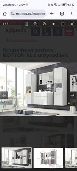 Koupelnová skříňka s umyvadlem. - 2