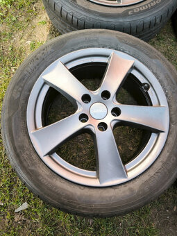 4x alu (5x112) letní pneu 215/55 r17 (7 mm) - 2