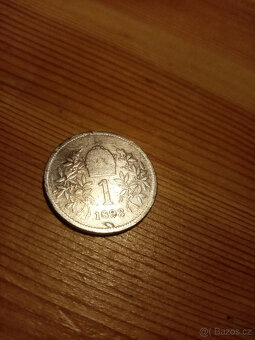 Ag Minci F.J.I: 1 koruna 1893. - 2