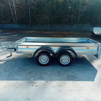 Přívěsný vozík 2x osa, 3,0m x1,30m, svařovaný rám, řidičák B - 2