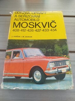 Knihy Moskvič údržba a opravy atd. 3kusy - 2