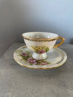 Vintage porcelánové hrníčky s podšálkem - 2