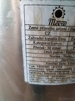 Zahradní topidlo Meva - 2