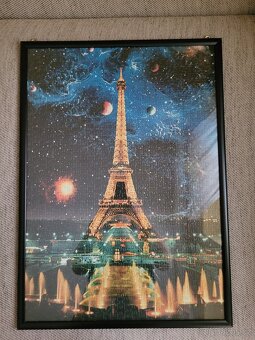 Nový obraz zaskleného puzzle s Eiffelovou věží - 2