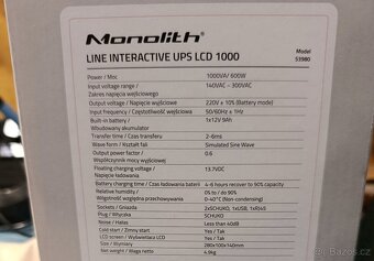 Záložní zdroj UPS Qoltec, rozbalený nepoužitý - 2