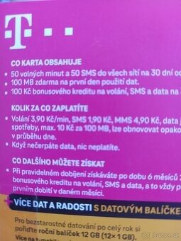 Twist předplacená karta s telefonním číslem - 2