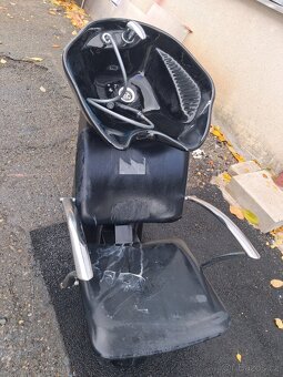 Kadeřnické křesko s mycí jednotkou - 2