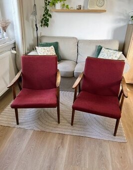 Dvě vintage křesla, originál TON - 2