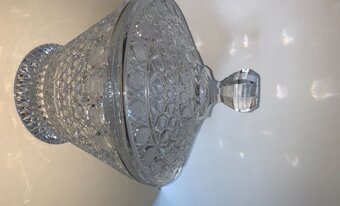 Skleněná broušená mísa - 2