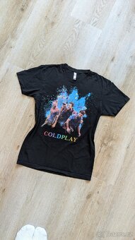 Černé tričko merch Coldplay - 2