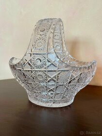 Broušený košík Bohemia Crystal - 2