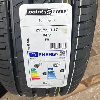 Uplně nové letní pneu 215/55 R17 94V PointS - 2
