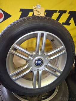 Alu kola Fiat, R16 + letní pneu 205/55 R16 - 2