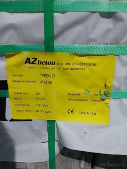 Dlažba zámková AZ BETON Trend Stříbrná - 2