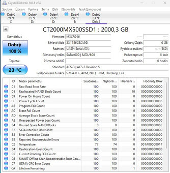 2x SATA SSD micron MX500 2TB - 2