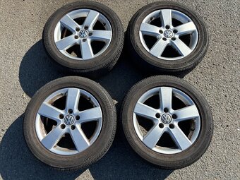 Alu orig letni sada VW Mugello 5x112 6,5J ET50 205/55 R16 - 2