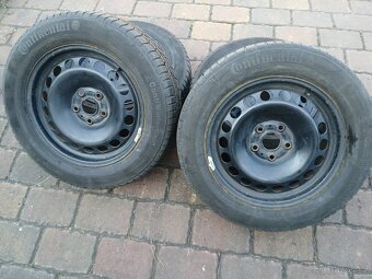 Plechová kola,sada,5x112,ET33,Conti,205/60 R16,2x7,5/2x6mm - 2