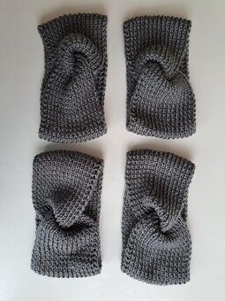 nové, pletené čelenky s uzlem - 2