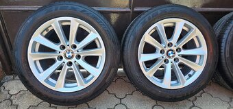 Originál alu BMW 5 5x120 225/55 R17 - 7mm letní pneu - 2