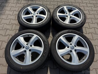 4x al kola 5x120 18 + pneu letní 255/45 R18 - 2