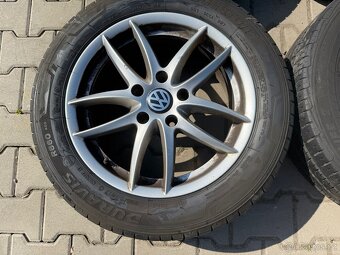 4x al kola 5x120 17 + pneu letní 215/60 R17C - 2