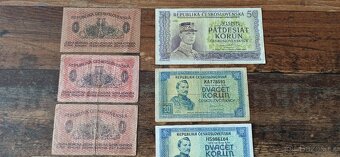 Bankovky a státovky 1919-1945, ČSR. Protektorát. - 2