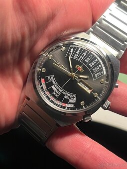 Orient “vecny kalendar” hodinky / retro watch - 2