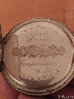 Starožitné pánské kapesní hodinky Ancre de Precision - 2