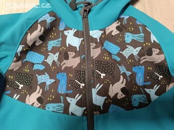 Nová dětská softshellová bunda UNUO , vel. 104/110 - 2