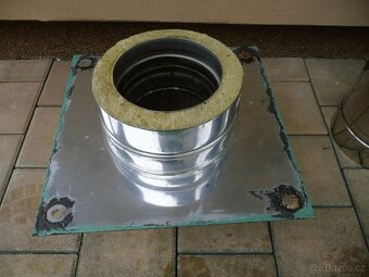 Komínový nástavec, třísložkový izolovaný nerez 1m DN160 mm - 2