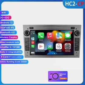 2GB Nové Android Autorádio Opel CarPlay, Astra, Vectra,Corsa - 2