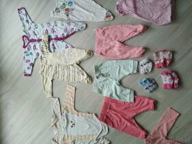 Prodam sadu obleceni pro holcicku vel. 52-56 (17 kusu) - 2