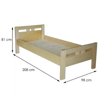 NA PREDAJ POSTEĽ Z MASÍVU + ROŠT + MATRAC - 2