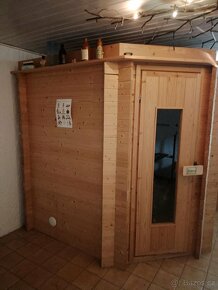 Finská sauna masiv rohová - 2