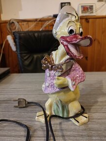Vzácná starožitná lampa Kačer Donald - 2