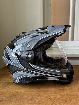 Helma na motorku Cyber UX-33 šedo černá velikost S - 2