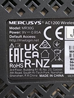 Router Mercusys MR30G (MR30G) černý - 2
