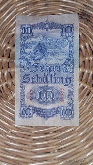10 Schilling Rakousko 1933 vzácné 1. vydání stav viz fota , - 2