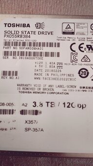 Softwerovy SSD 3.8 T Toshiba - 2