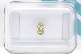Diamant - Natural Fancy Light Yellow - 0,24ct - SI2 - 2