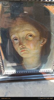 2 obrazy v retro rámu - Ježíš a Marie - 2