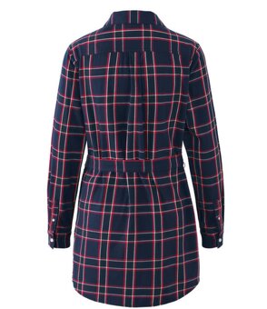 Kostkovaná dlouhá halenka - 2