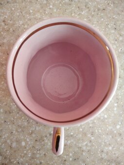 HRNEK - růžový porcelán, bez vady. - 2