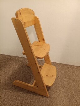 Prodám dětskou rostoucí židli NICOL z masivu - 2