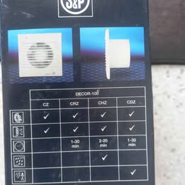 Malý axialní koupelnový ventilátor Decor 100 cz - 2